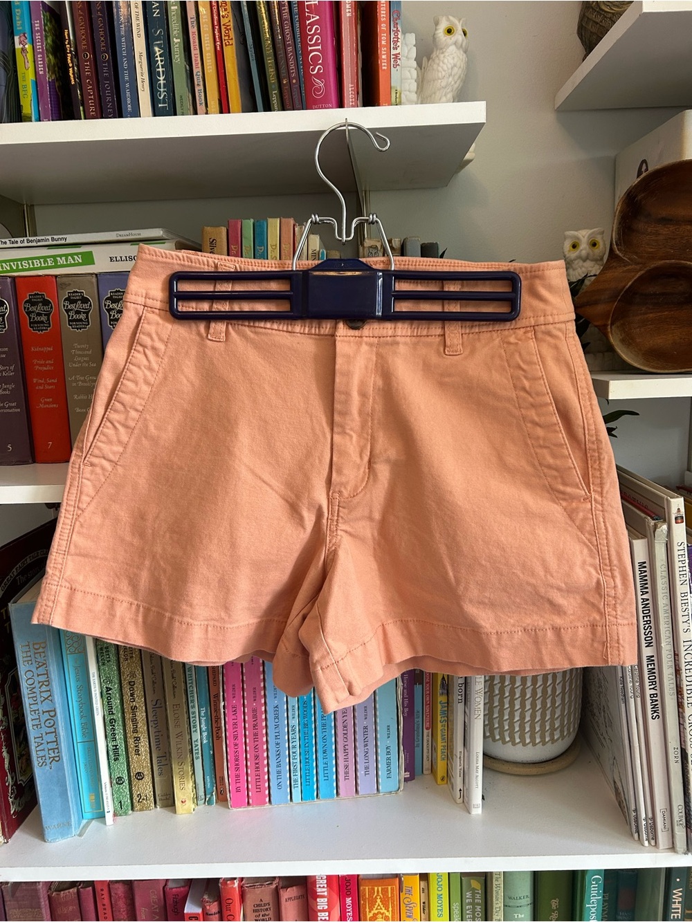 a new day Peach Cotton Bermuda Shorts